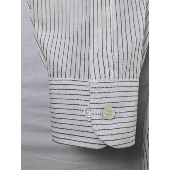 Vintage Sears Men’s Store Striped Dress Shirt 16-34/35 Long Sleeve Perma-Prest - Picture 9 of 14